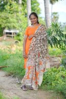 3Piecs set - Orange kalamkari